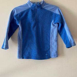 The Children's Place Girls Blue Two-Tone Quarter Zip Size 5